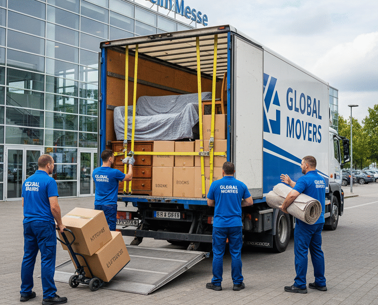 Möbel sicher transportieren beim Umzug zur Mannheim Messe. Entdecken Sie Tipps zur Transportsicherung und erhalten Sie Ihr Angebot in 8 Minuten!